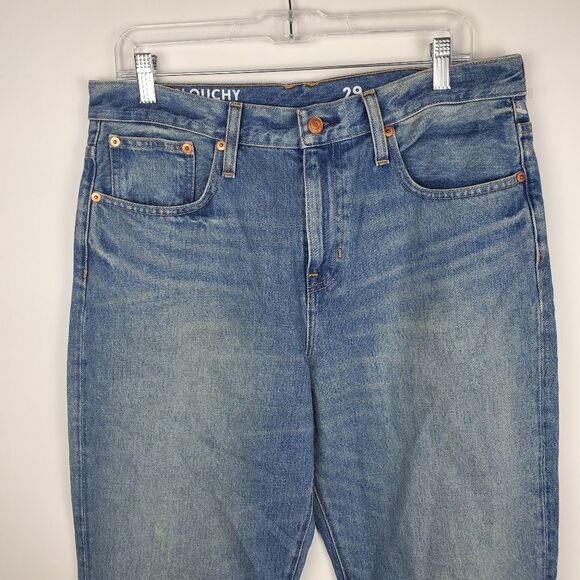J. CREW BA646 Slouchy boyfriend jean in Southern Sky wash Mid Rise Rips Holes - Picture 5 of 12